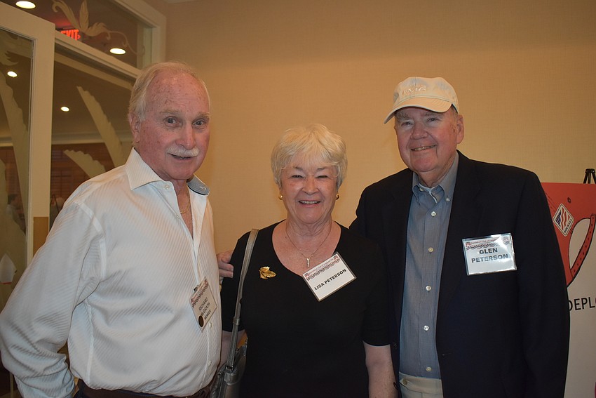 Richard McGrath with Lisa and Glen Peterson.
