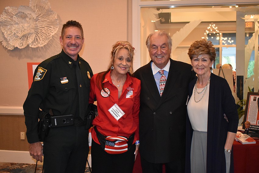 Col. Kurt Hoffman, Cathi Chamberlain and Joe and Nancy McElmeel.