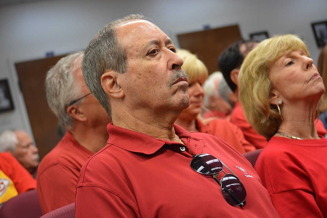 GreyHawk Landing&#39;s Jack Ranalli does not support the development application. He and more than 100 other residents came to oppose the project at the Jan. 16 Manatee County Planning Commission meeting.