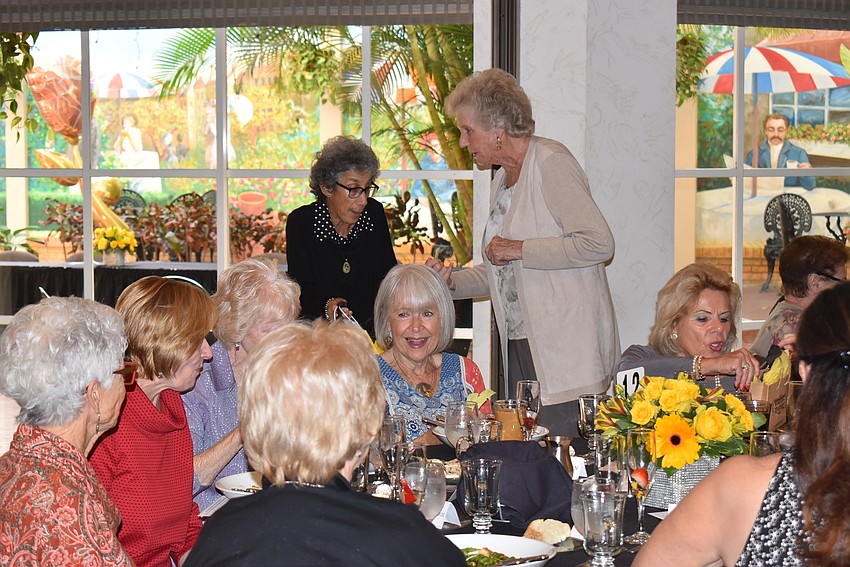 Raffle prizes were zoomed to their recipients when tickets were drawn.