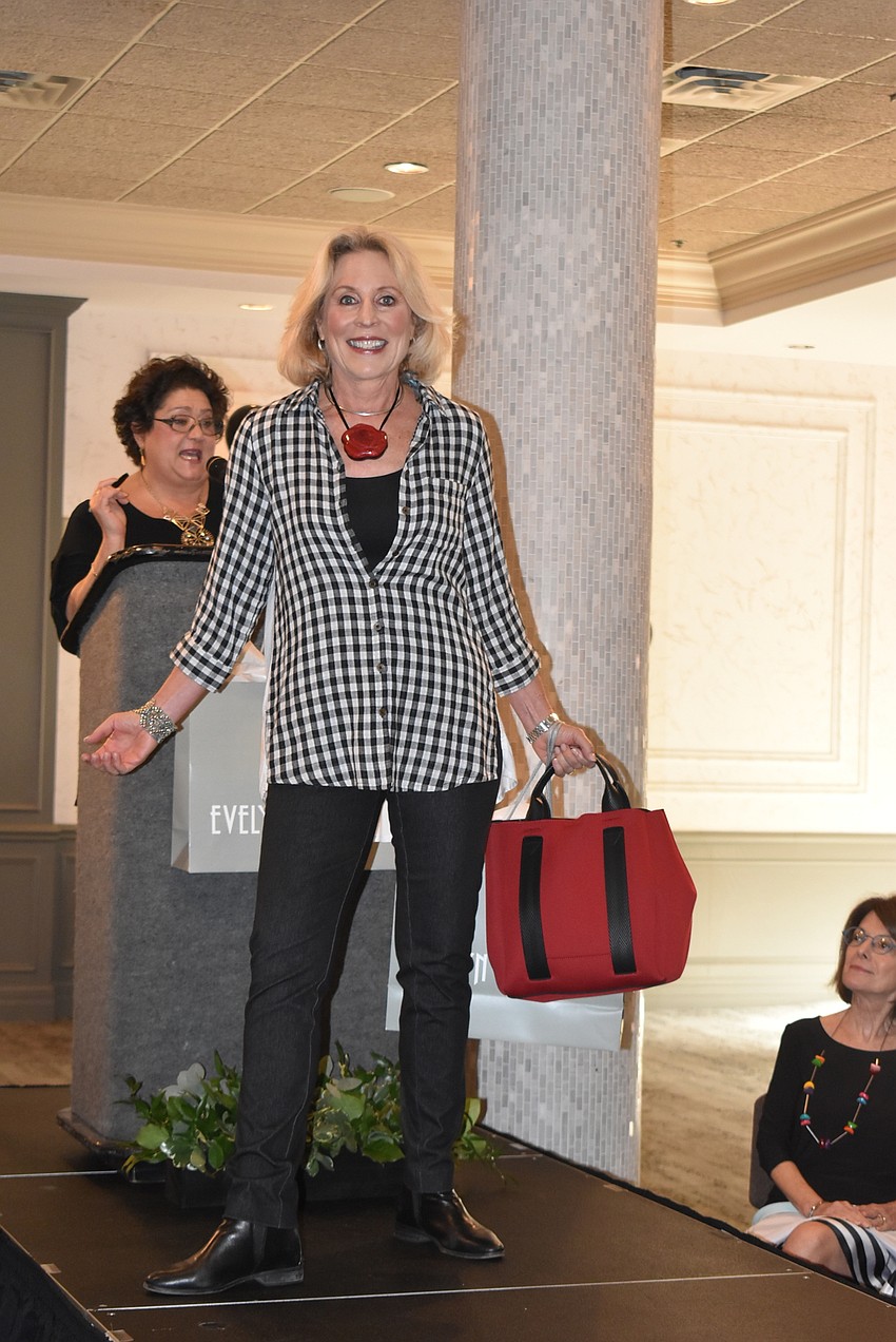 Susan Gorin and her first look.