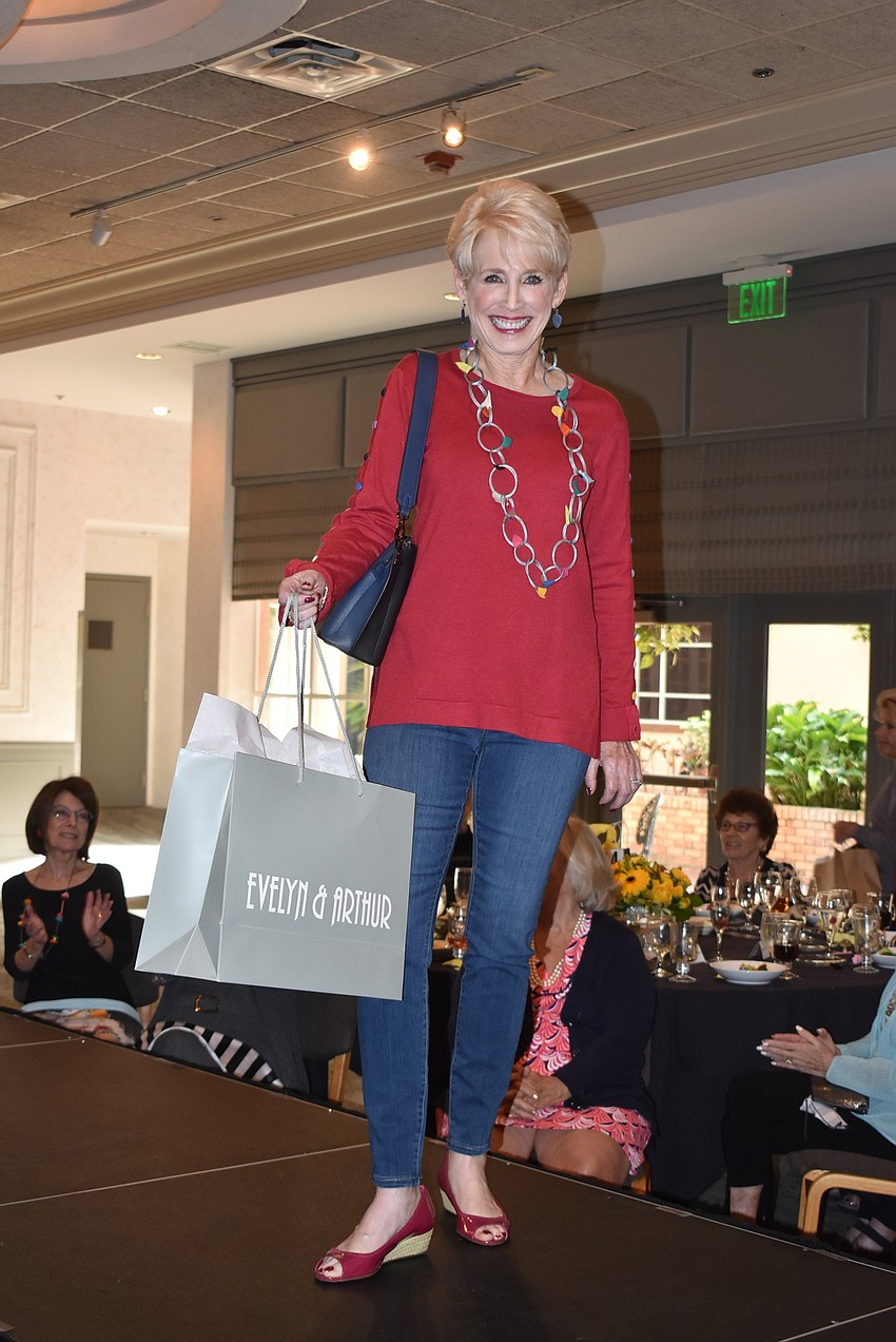 Bonnie Wilder on the runway.