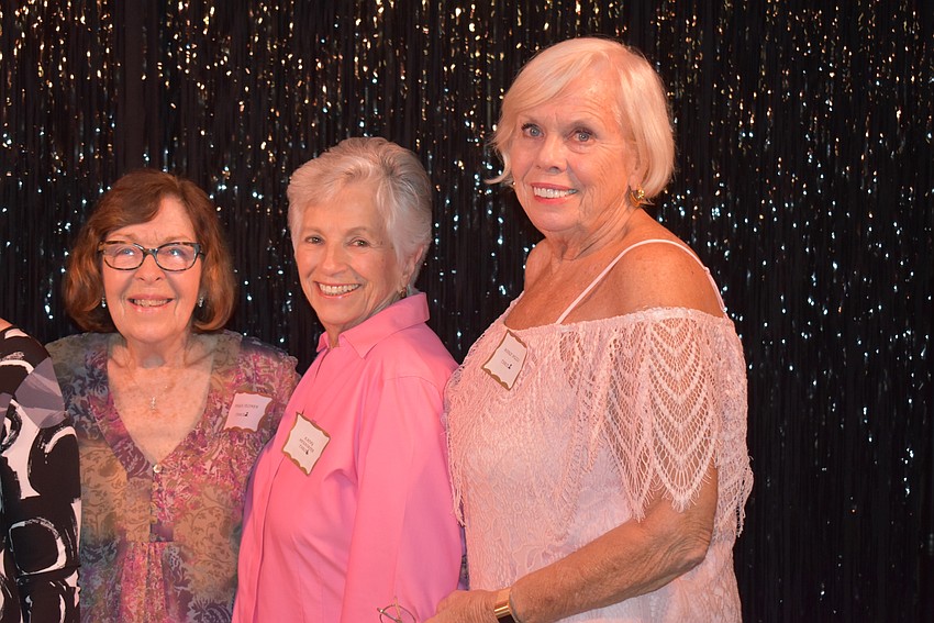 Social committee members Peggy Jelinek, Kathy Neudorfer and Marge Nuzzo.