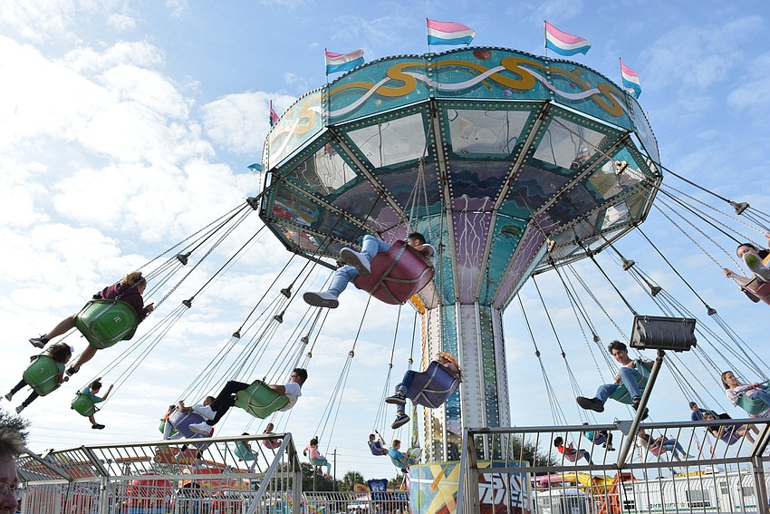 The 104th Manatee County Fair's midway is full of rides, carnival games and other activities.