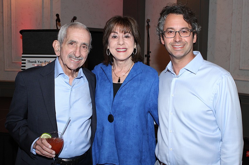 Milton and Erin Carp with Andrew Rosin