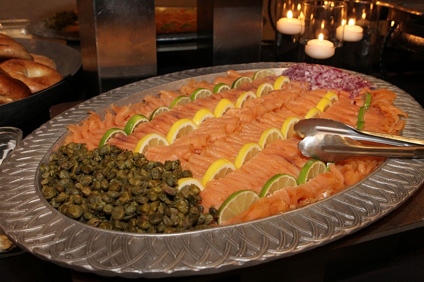 Guests had a buffet lunch.