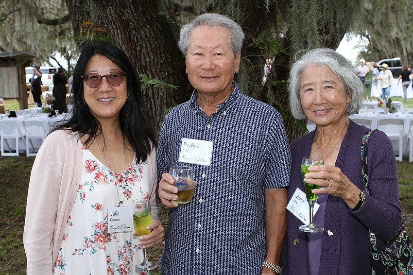 Julia Caruso with Dr. Kyu and Jane Lee