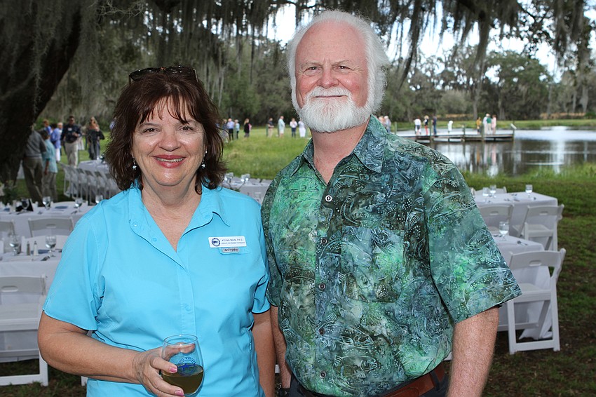 Aquaculture Research Park Director Dr. Kevan Main. and Mote Marine Laboratory and Aquarium  President and CEO Dr. Michael P. Crosby