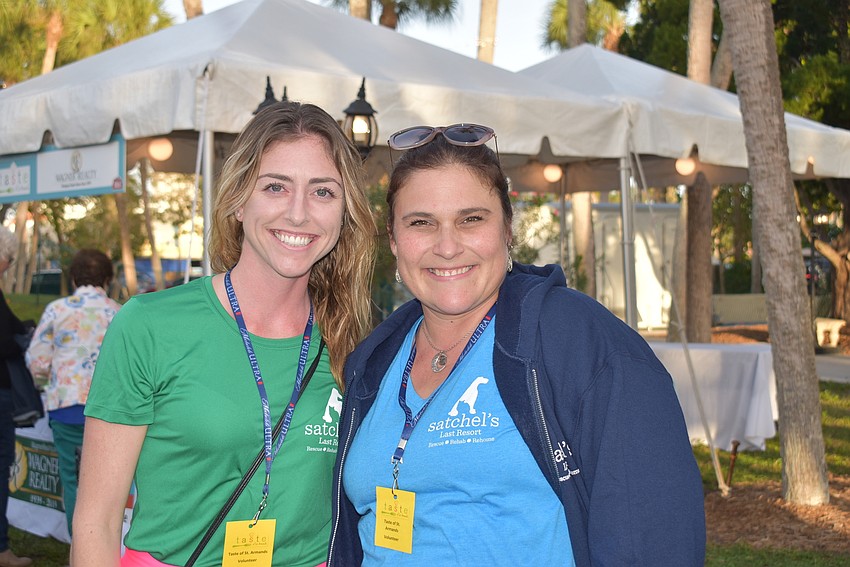 Satchel's volunteers Allison Sadar and Amanda Burrow