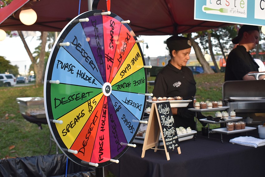 Speaks Clam Bar offered a wheel to spin for freebies.