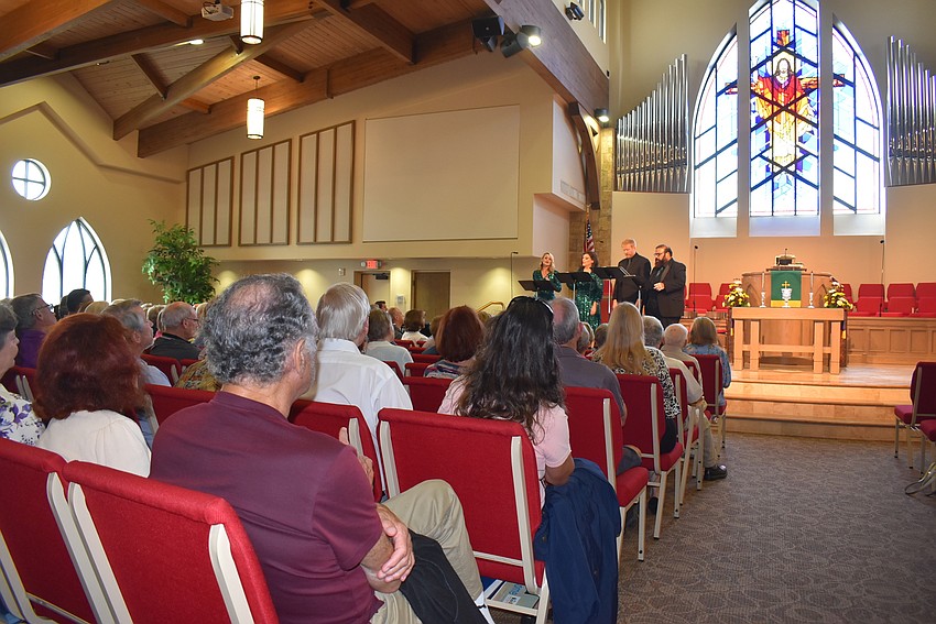 Concert attendees sat back and enjoyed the music.