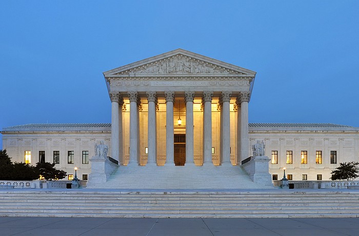 Pictured is the United States Supreme Court Building in Washington. (Photo via Imgur)