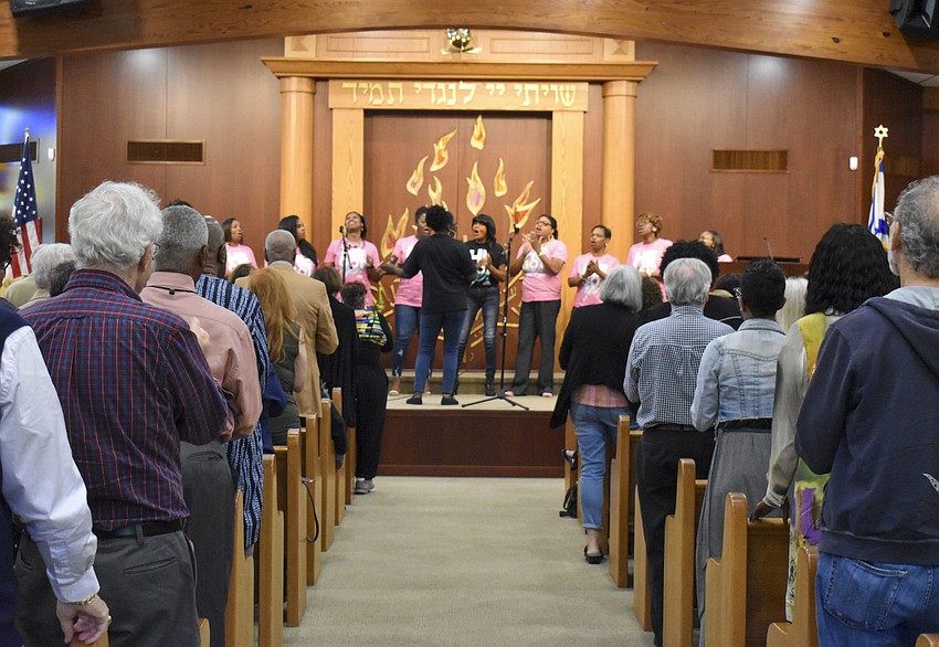 The Light of the World choir was met with a standing ovation after their performance.