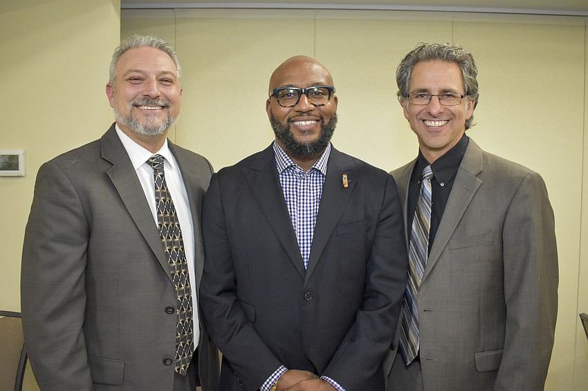 Rabbi Michael Shefrin, Reverend Kelvin Lumpkin and Rabbi Brenner Glickman
