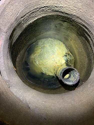 When grease gets into the countyâ€™s wastewater collection system it can cause blockages and clogs. Photo Courtesy