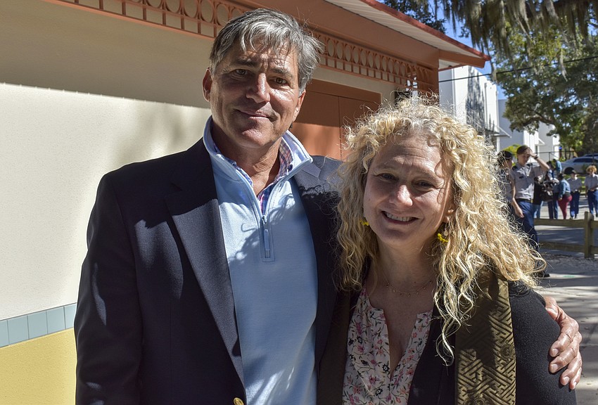 Jerry Wells and Mayor Jen Ahearn-Koch