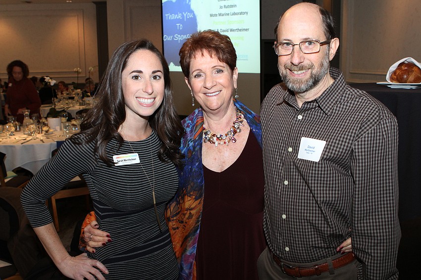Sarah Wertheimer, honoree Patti Wertheimer and David Wertheimer