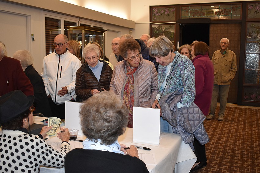 A line of attendees stretched out the door.