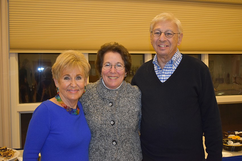 Bunny Skirboll, Arlene Levy and Ralph Liebstein.