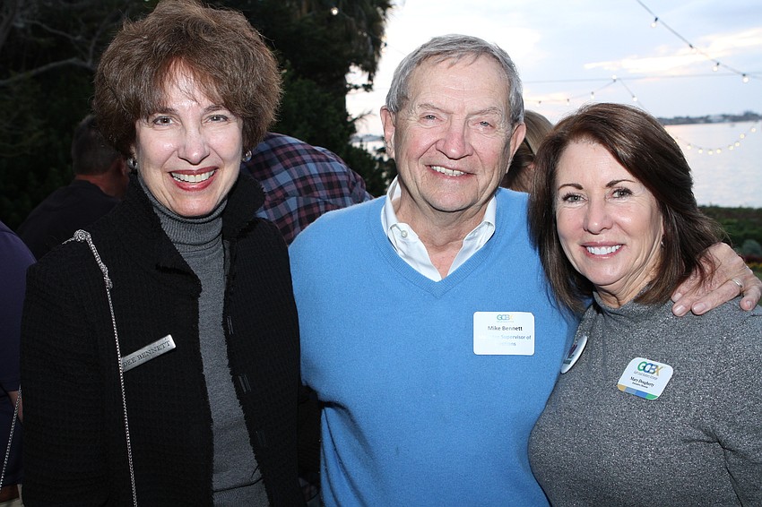 Dee Bennett, former state Sen. Mike Bennett and Executive Director Mary Dougherty