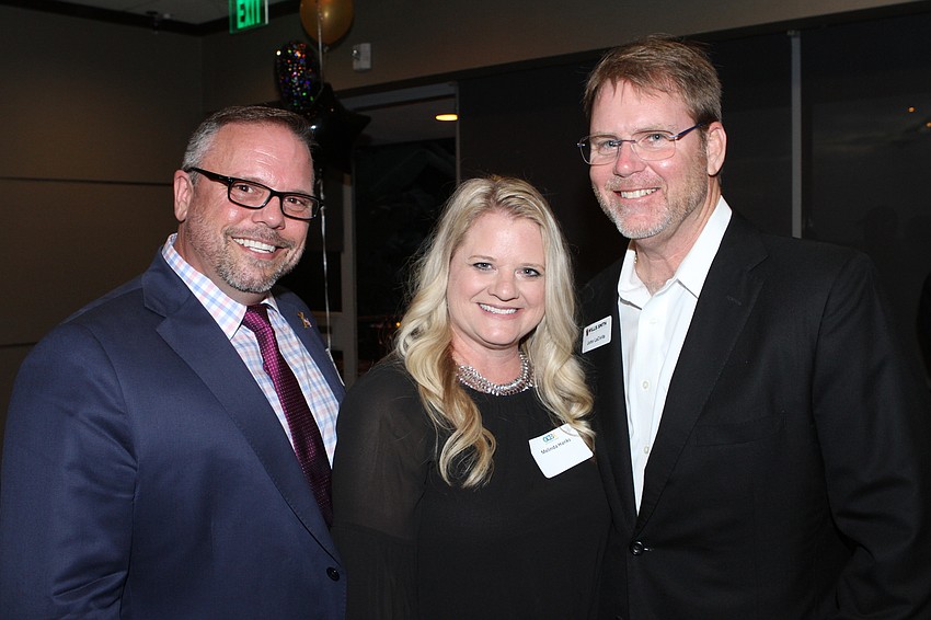 North Port mayor Chris Hanks, Melissa Hanks and John LaCivita