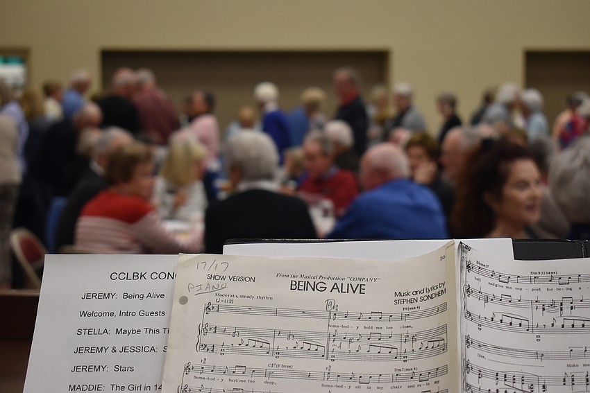 Silverman enjoyed the evening before taking the stage.