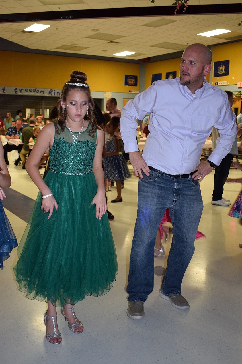 Emma Zagrocki, a fifth grader, does the 