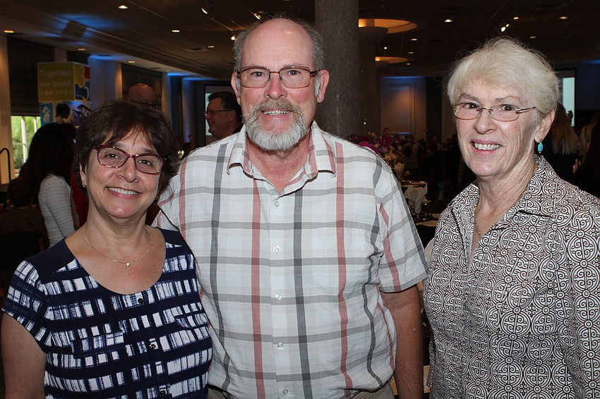 Jackie and Michael Sanderson with Joanne Adam
