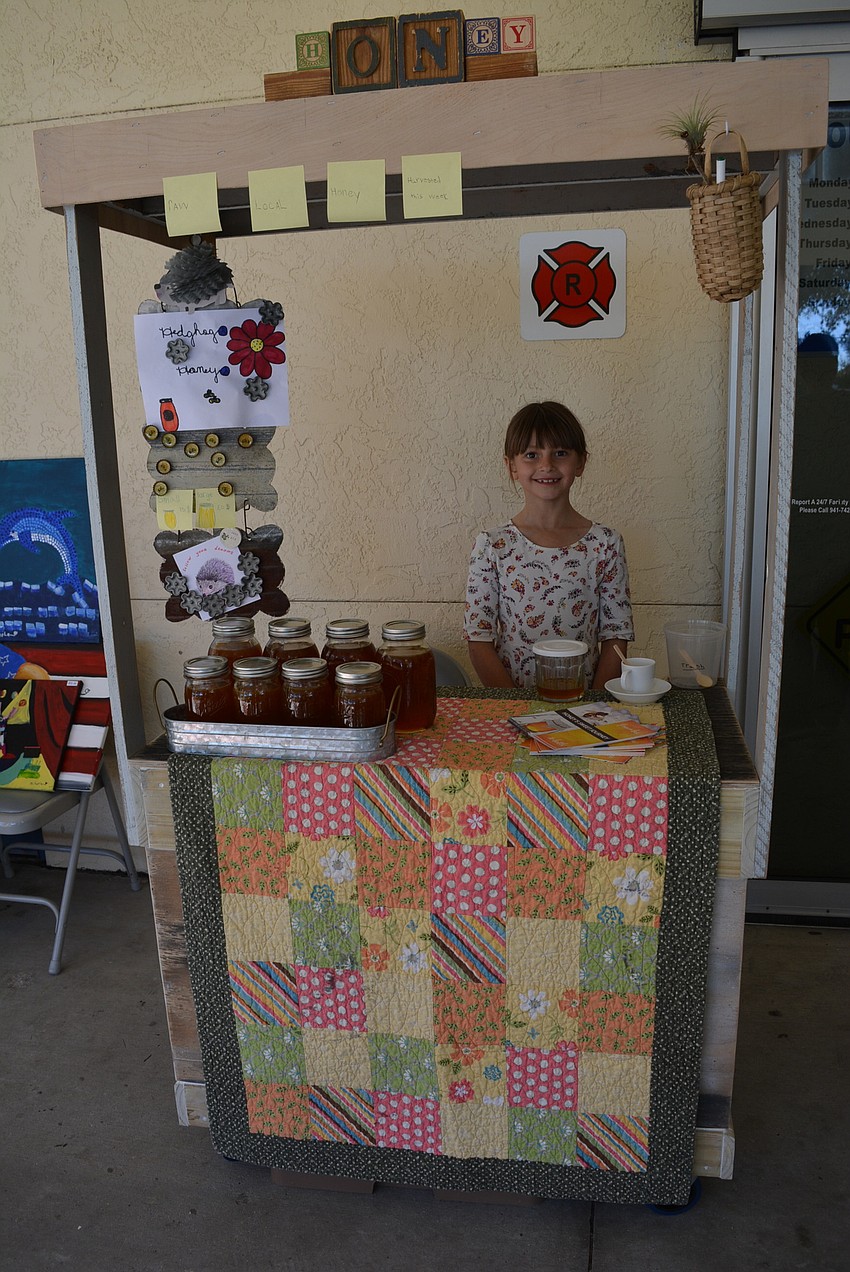 Eight-year-old Isabella Contarino, of Palmetto, started selling honey as a way to raise enough money for a pet hedge hog. Now, she does it forfun.