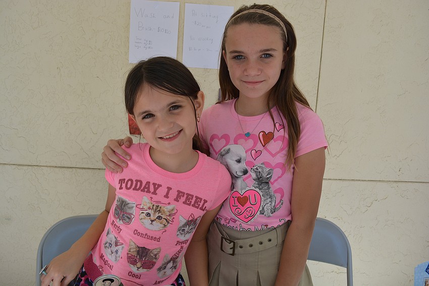 Valarie and Cayla Carmody showcased their Lakewood Ranch-based pet sitting services, Cutely Pet Services.