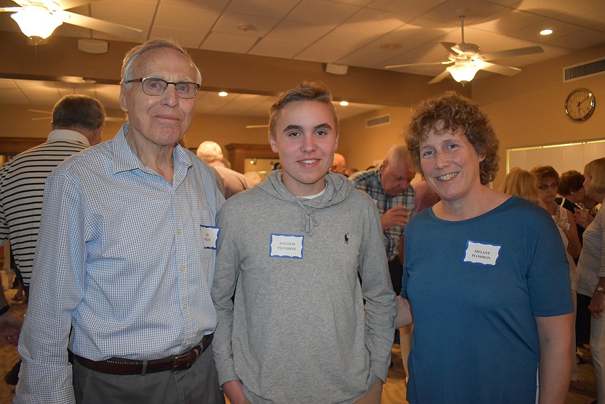 Jim Miller with grandson and daughter Andrew and Melanie Plombon