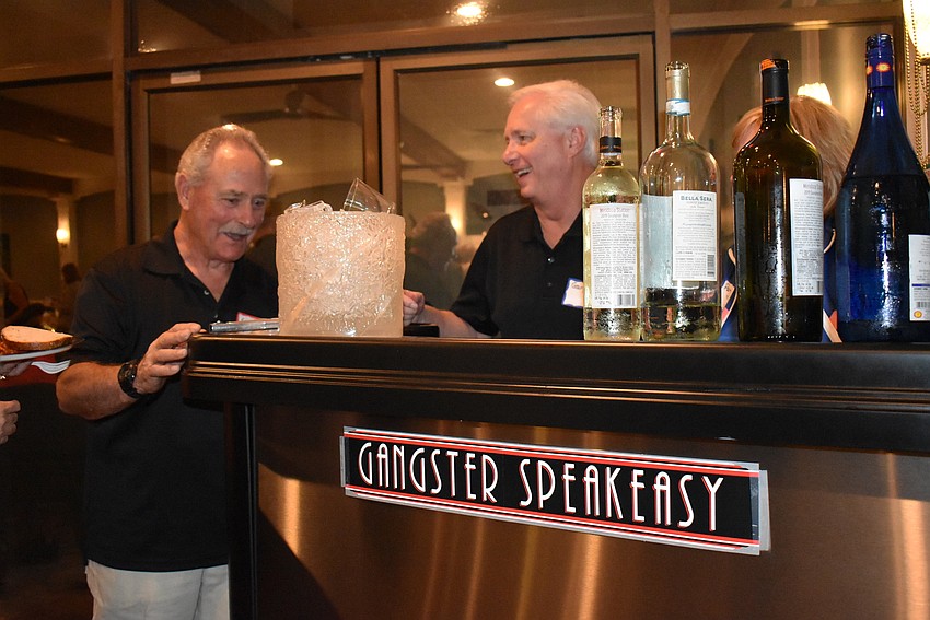 Gary Hall and Jim Vinei at the speakeasy.