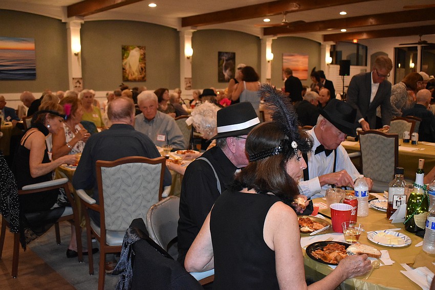 Dozens of Longboat Harbour residents gathered for the evening.