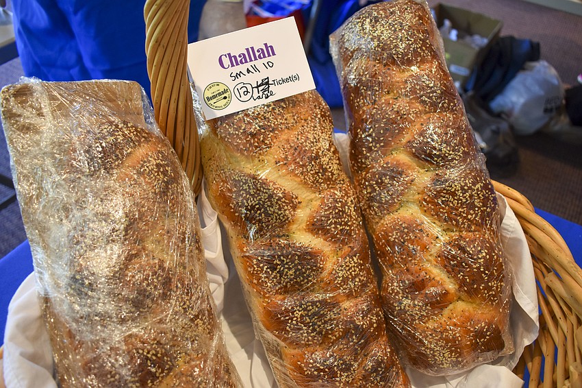 A full loaf of challah bread was 10 tickets at the event.
