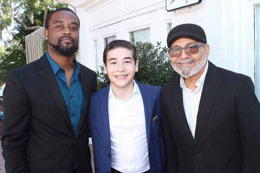 Brandon Robinson, Brandon Goldberg and Marty Morell of the Brandon Goldberg trio.