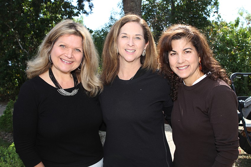 Donna Gora and Julie Right Halbert with Julie Stewart