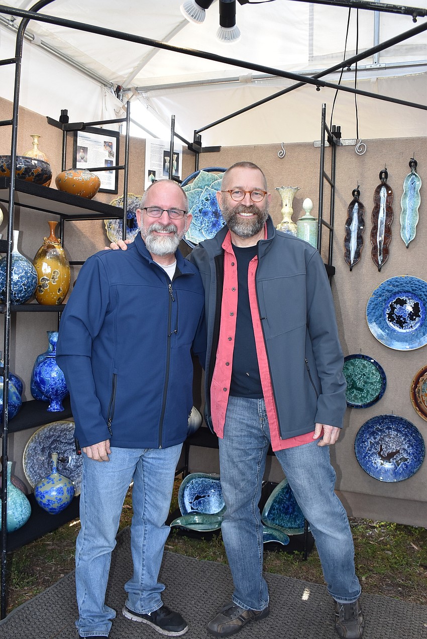 Glenn Woods and Keith Herbrand of Pottery Boys Clay Studios.