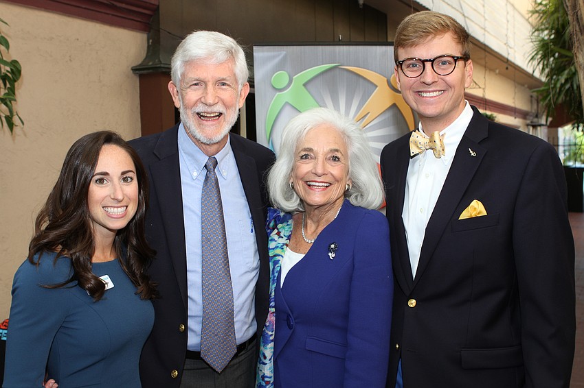 Executive Director Sarah Wertheimer, Dennis McGillicuddy, co-chairwoman Graci McGillicuddy and Brooks Tracey