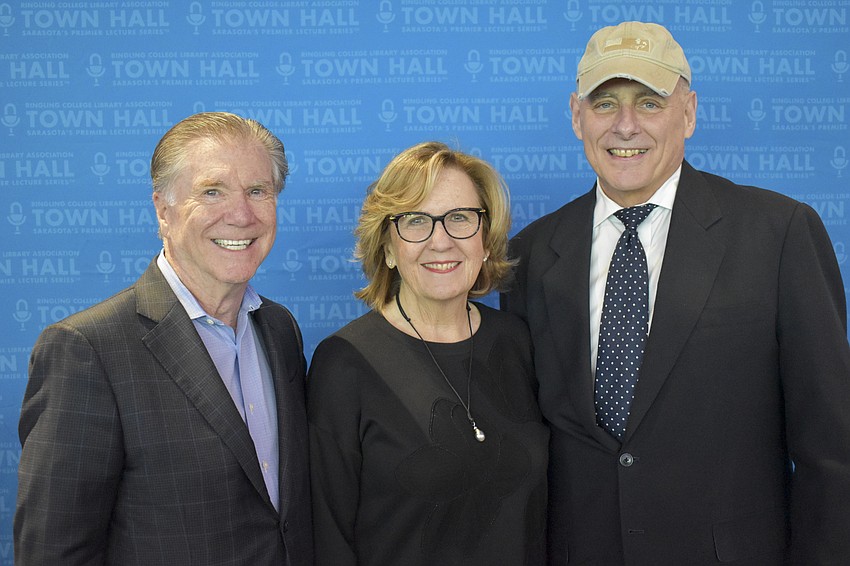 Lou and Rosemary Oberndorf  with John Kelly.