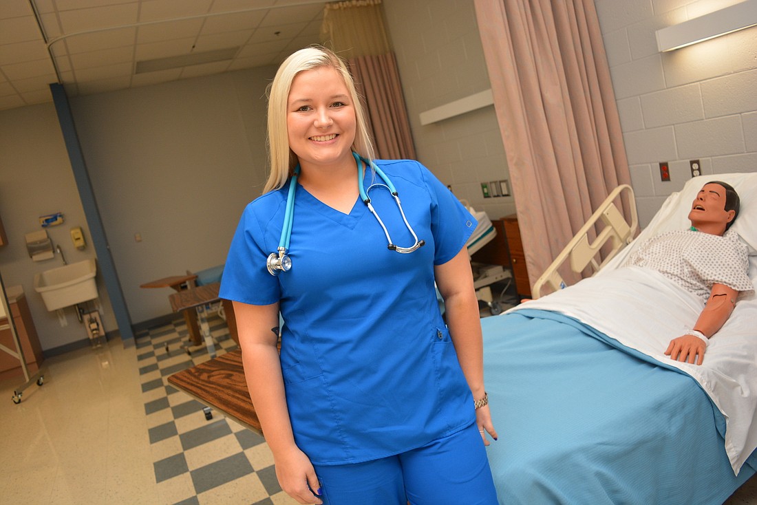 Alexis Moss says she wants to focus her nursing career on psychiatric mental health.