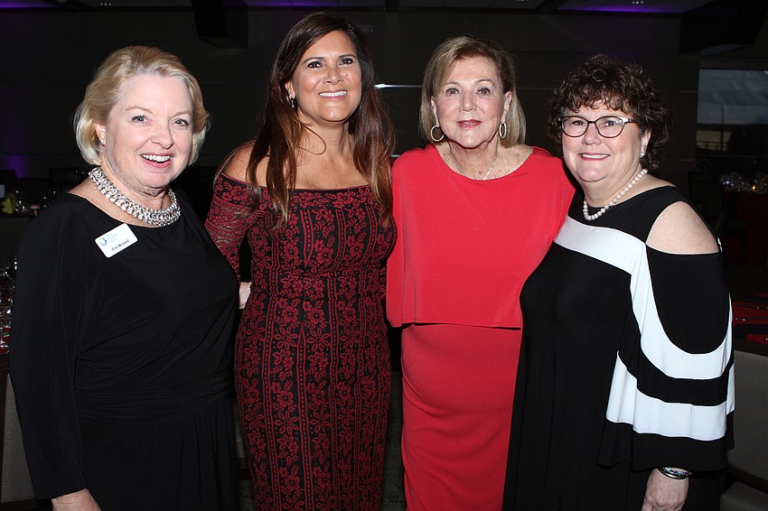 President and CEO Erin McLeod,  co-Chairwomen Gail Welch and Helen Glaser and speaker June Glaser Schechner