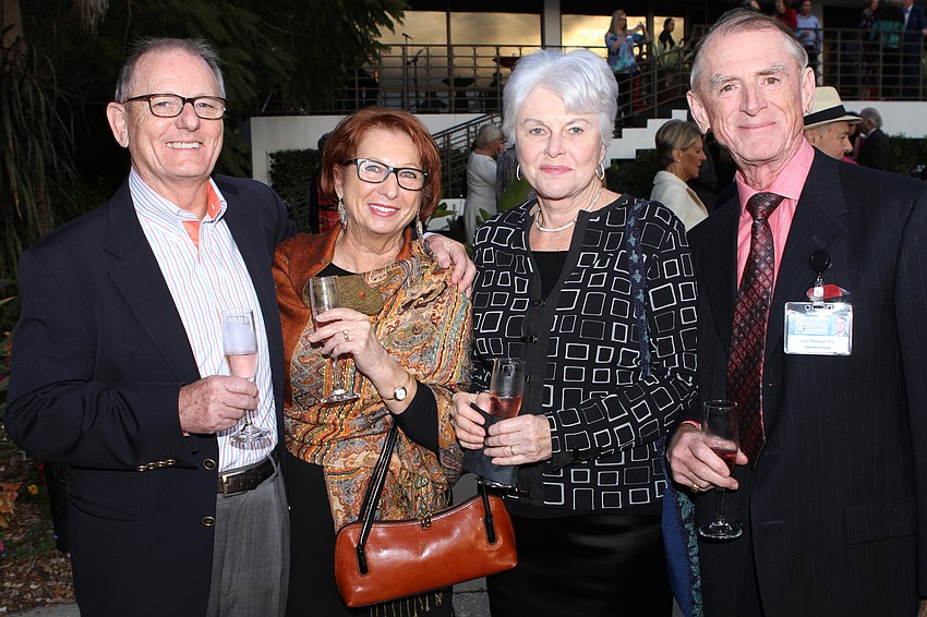 Ewen and Aurora Cameron with Nicole and Jean Perrault