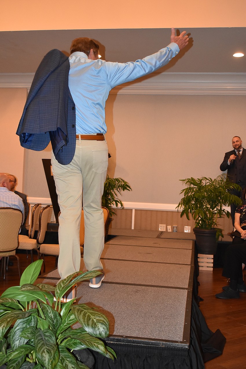 Ed Chiles makes his exit.