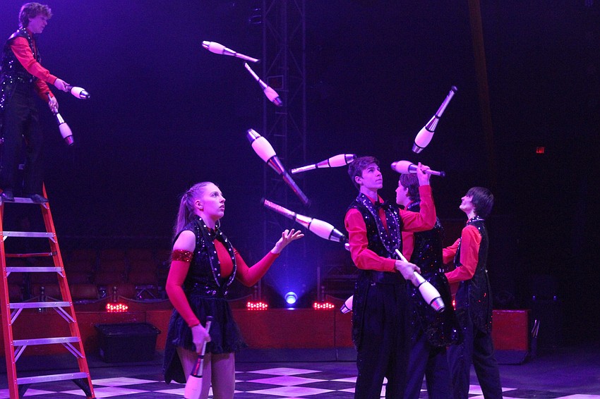 The Sailor Circus Academy Jugglers didn't mess around.
