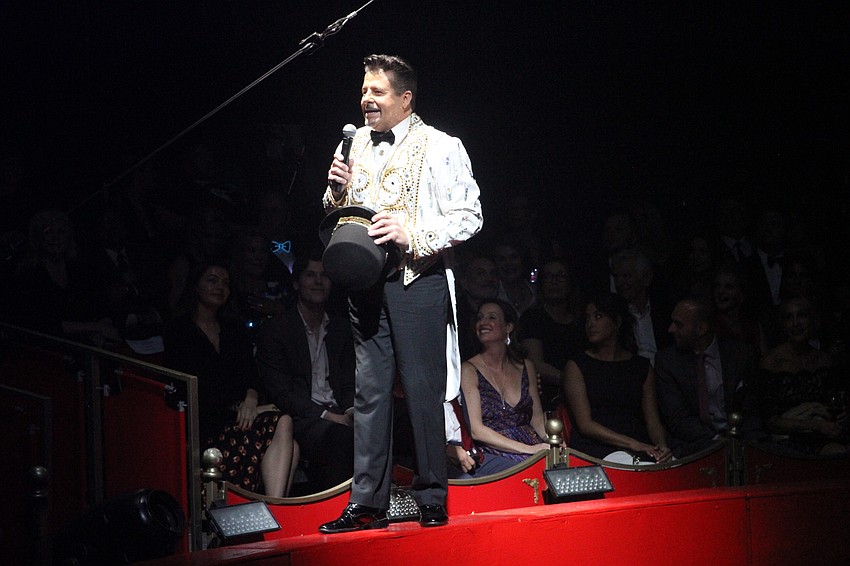 Joseph Bauer kept the crowd entertained as the show's ringmaster.