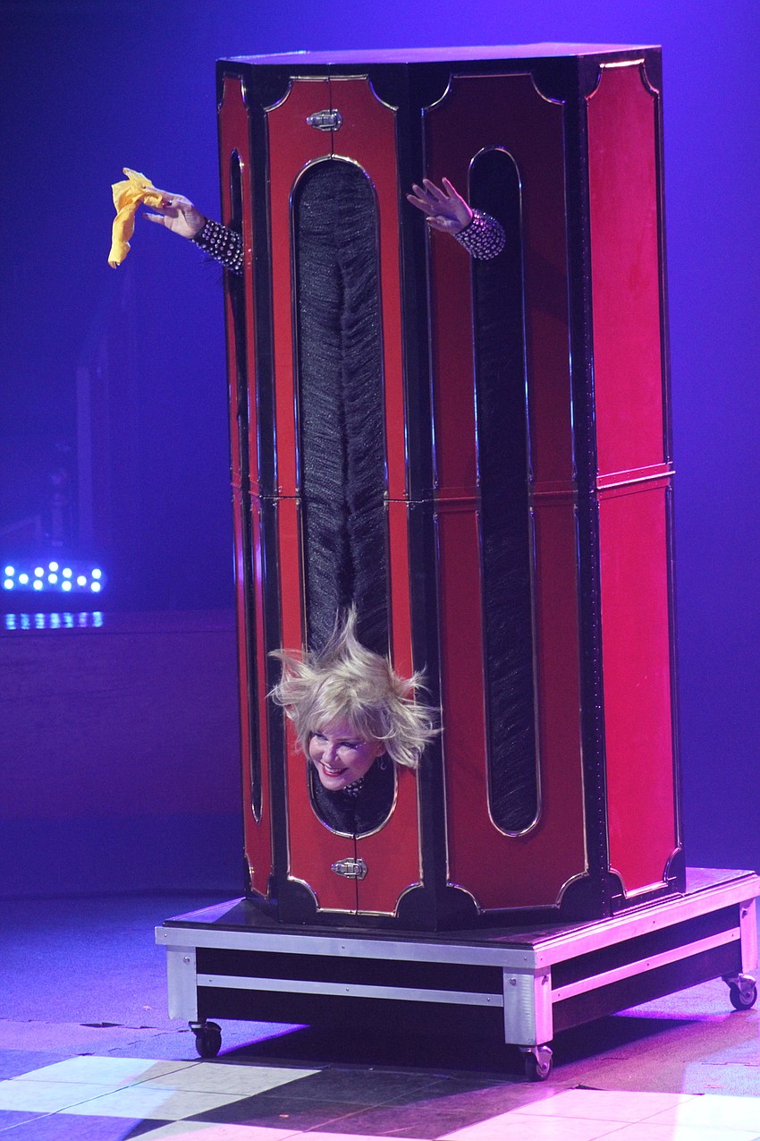 Co-Chairwoman Tammy Karp got limber.