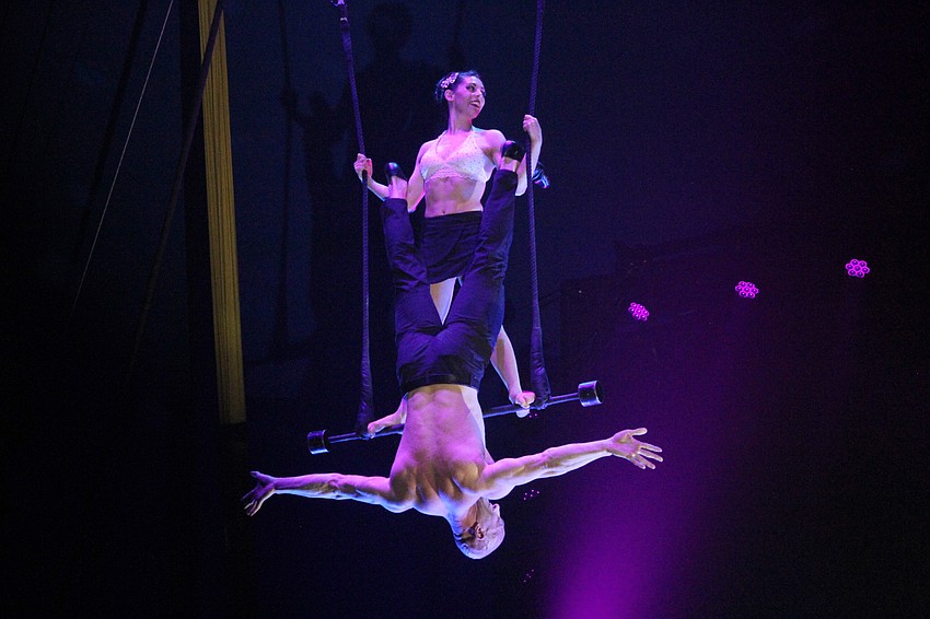 Duo 19 performed a trapeze act.