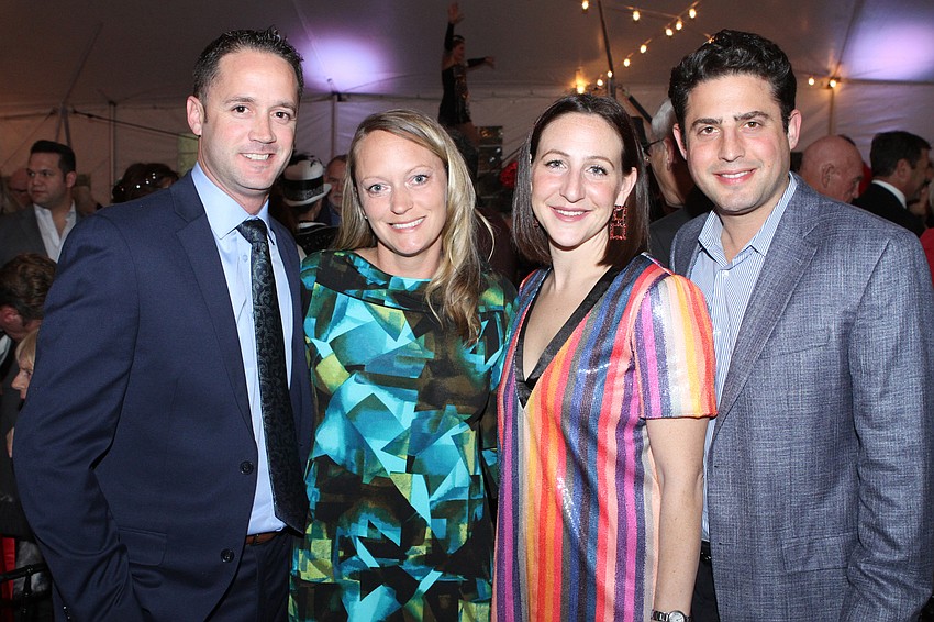 Brandon Hartz and Sarah Kupiec with Rachel and Evan Benderson