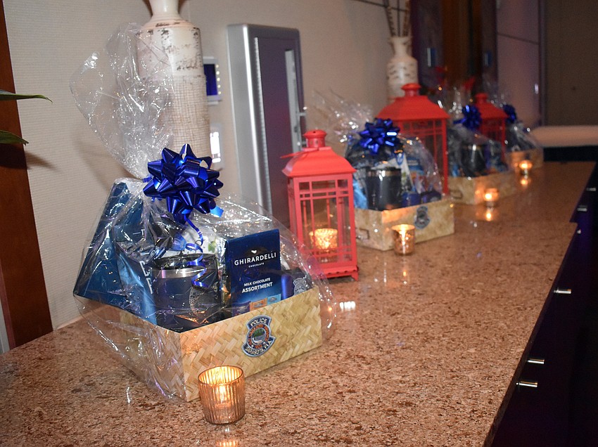 Attendees could win a variety of prize baskets.