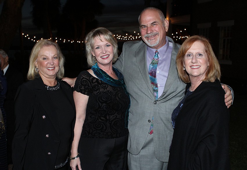 Julie Harris and Veronica Brady with David and Stephanie Glasser.